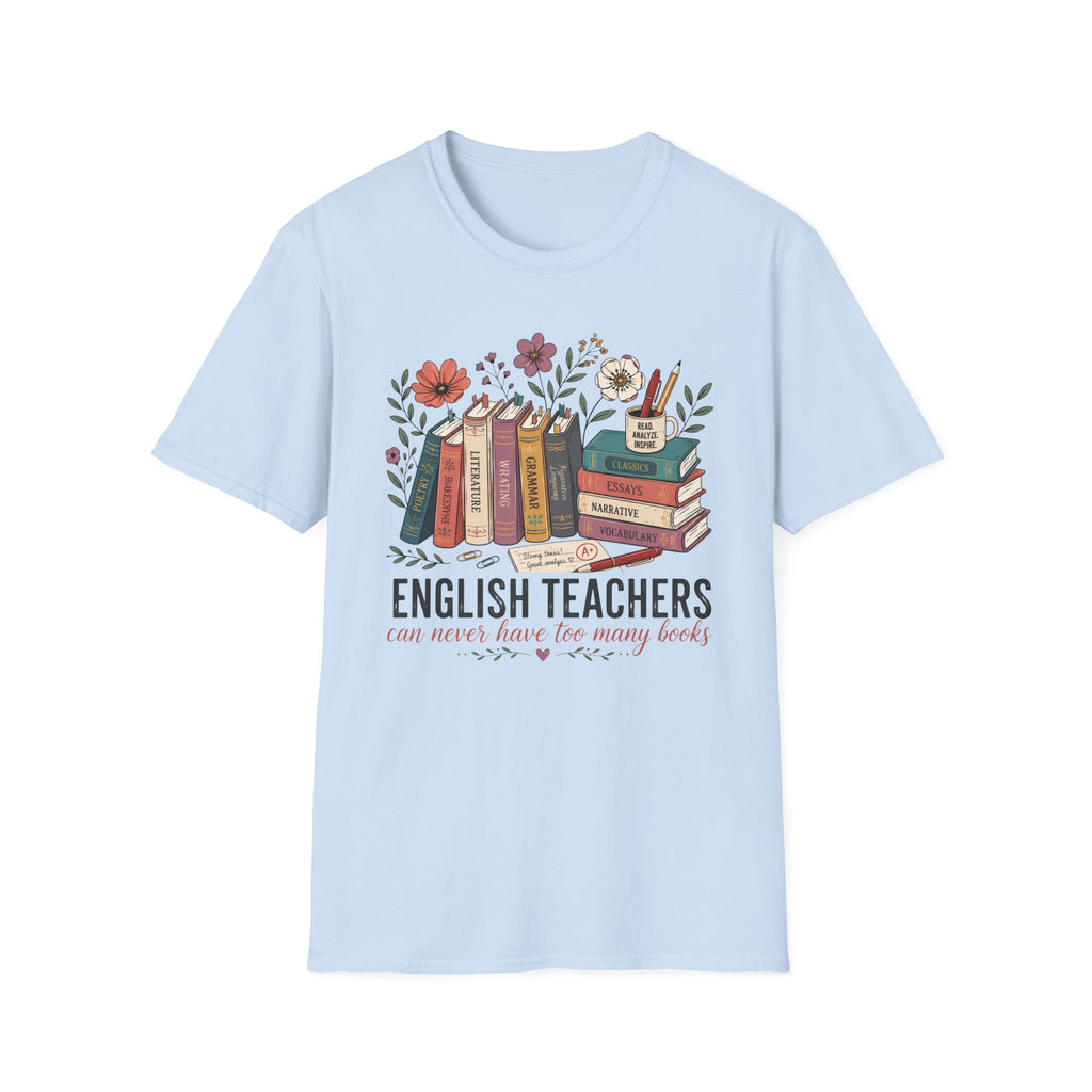 Never Too Many Books T-Shirt