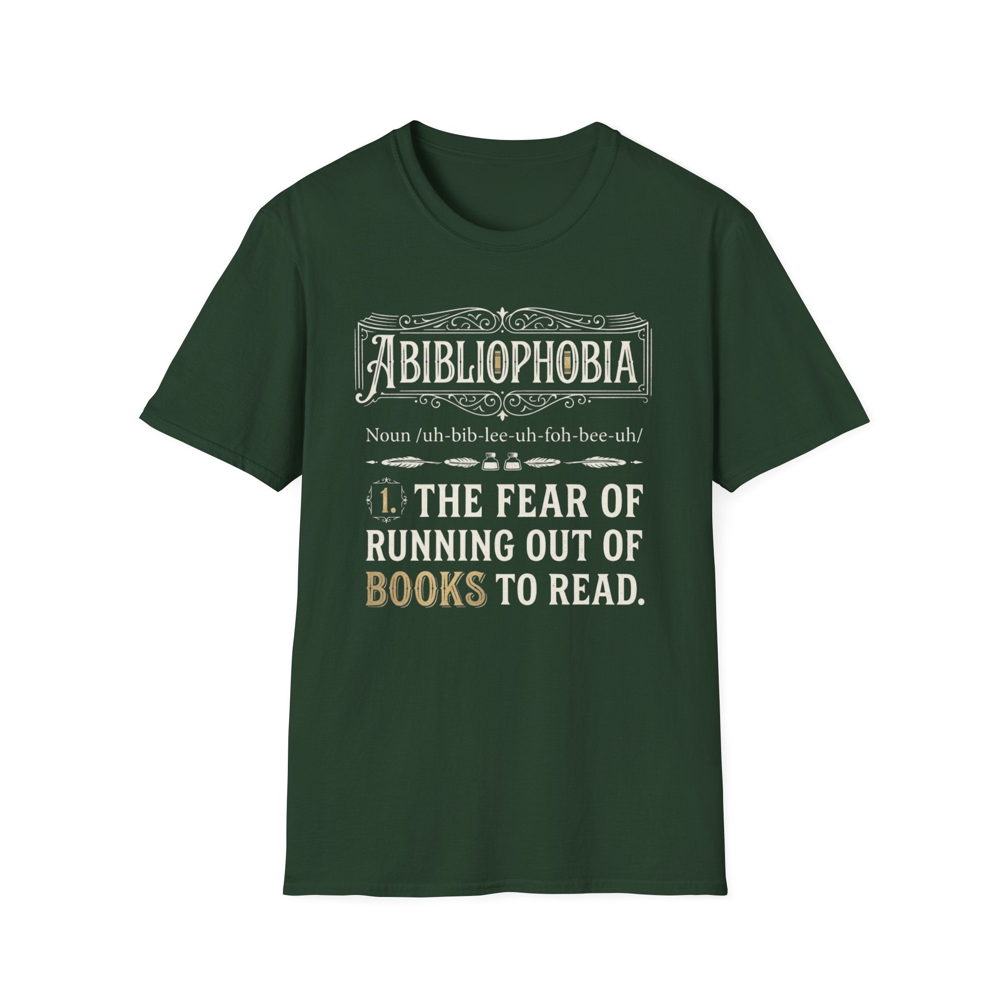 Abibliophobia Definition T-Shirt