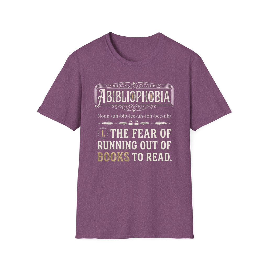 Abibliophobia Definition T-Shirt