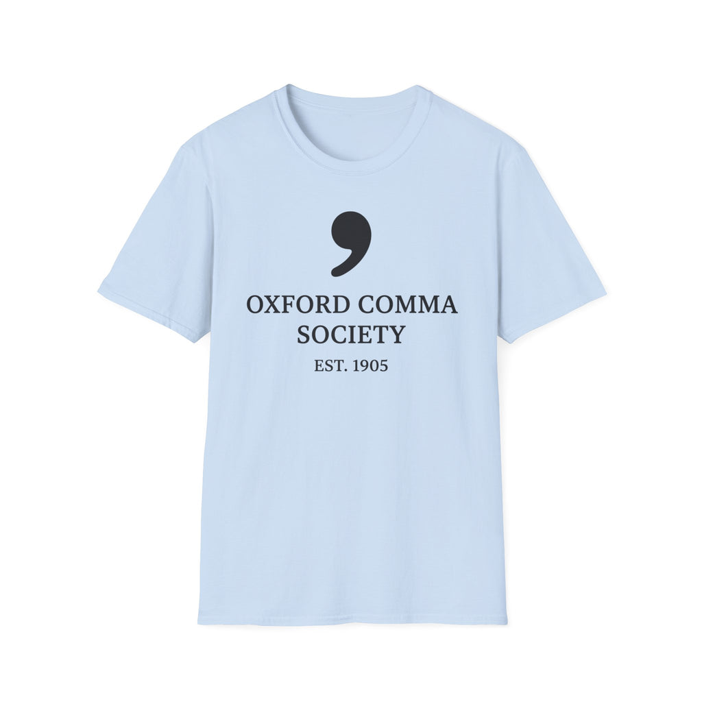 Oxford Comma Society T-Shirt