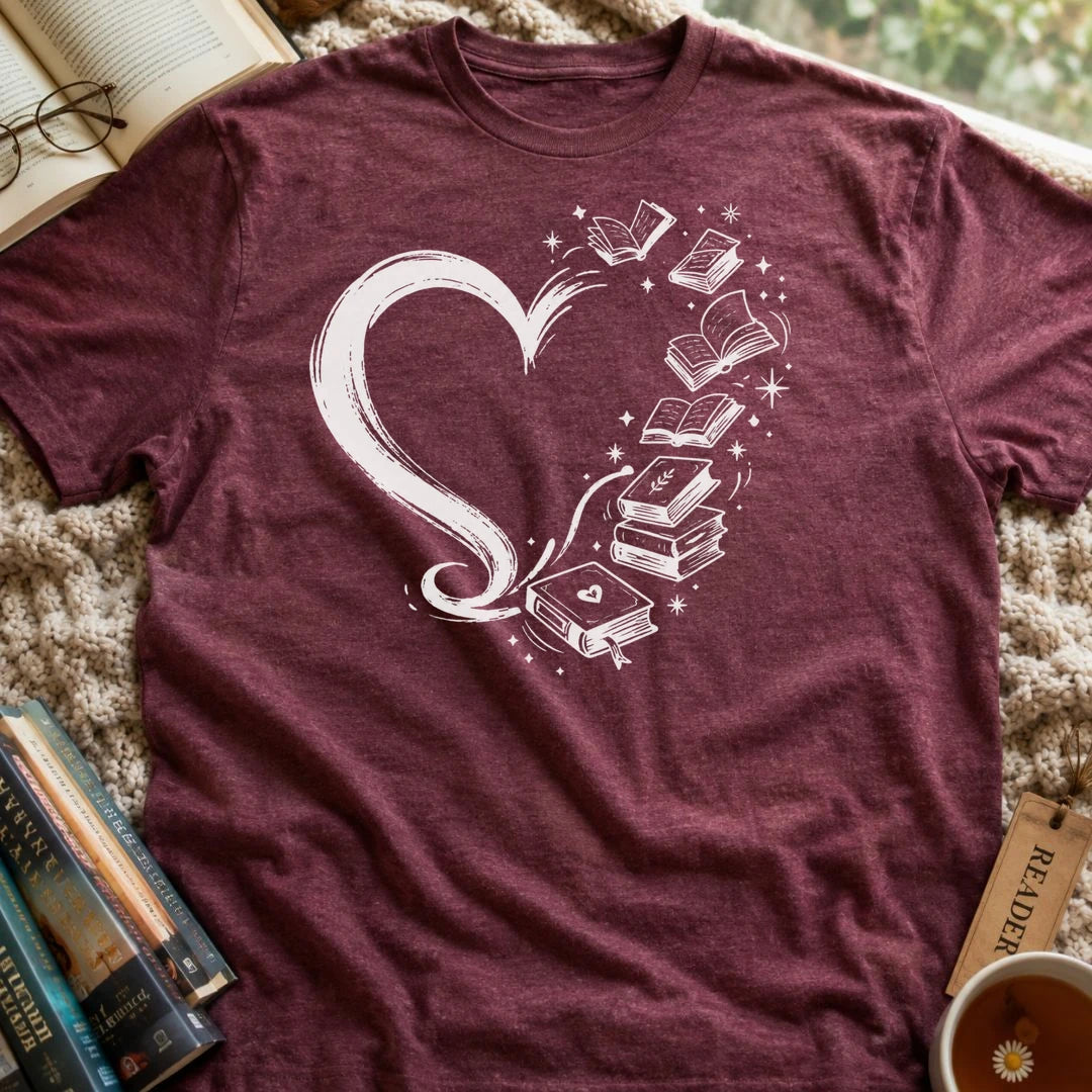 Book Heart T-Shirt