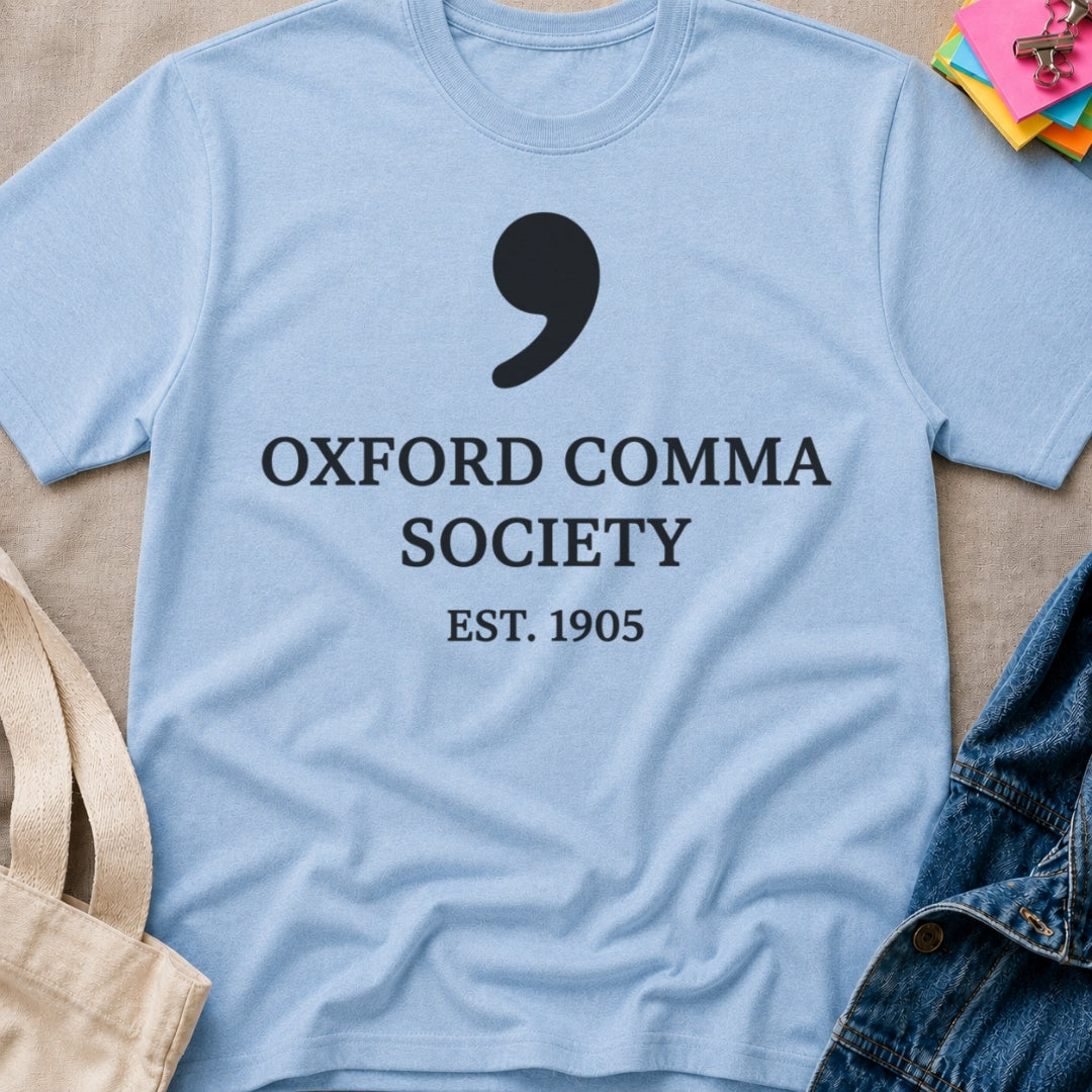 Oxford Comma Society T-Shirt