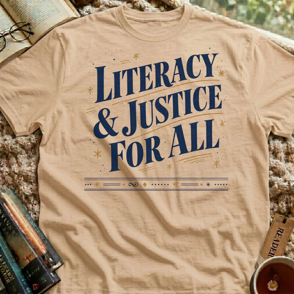 Literacy and Justice for All T-Shirt