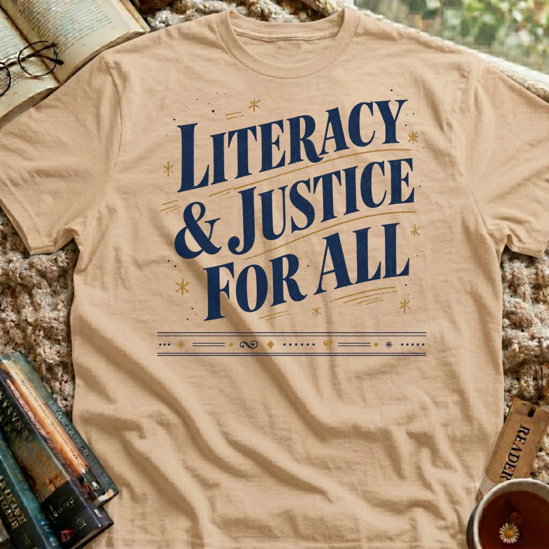 Literacy and Justice for All T-Shirt