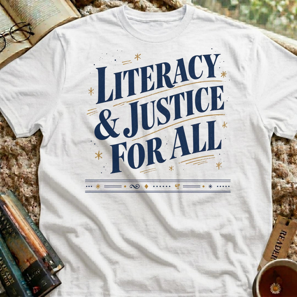 Literacy and Justice for All T-Shirt