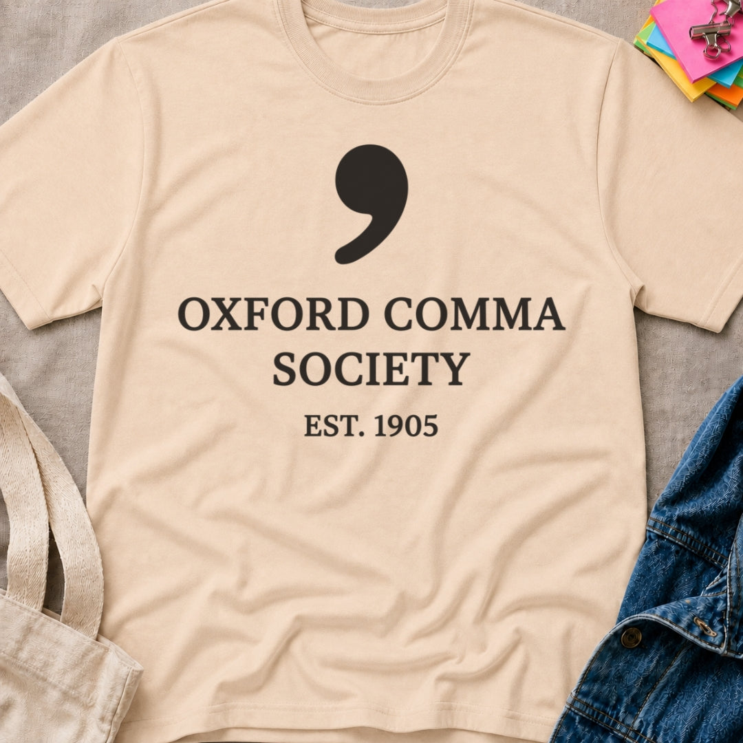Oxford Comma Society T-Shirt