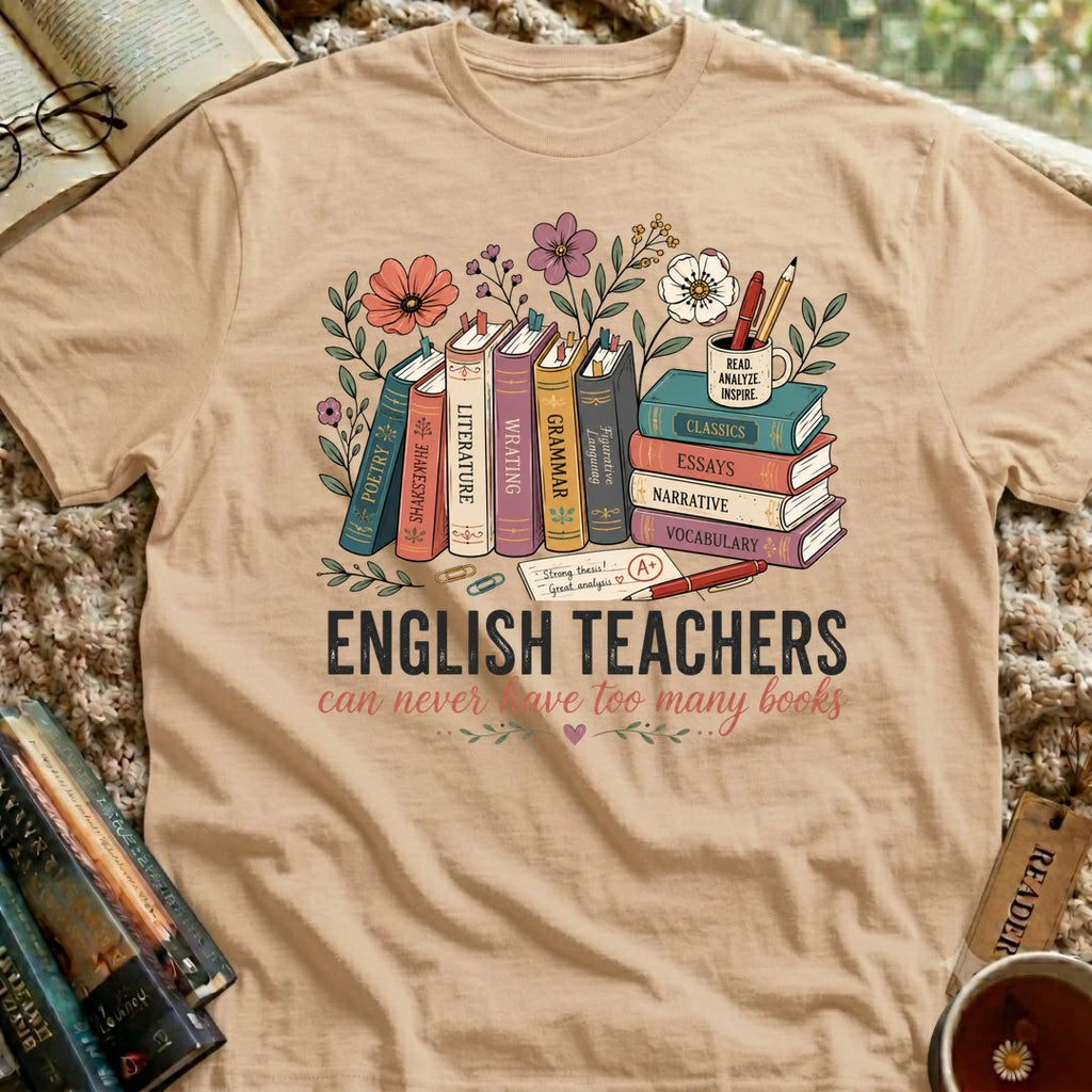 Never Too Many Books T-Shirt