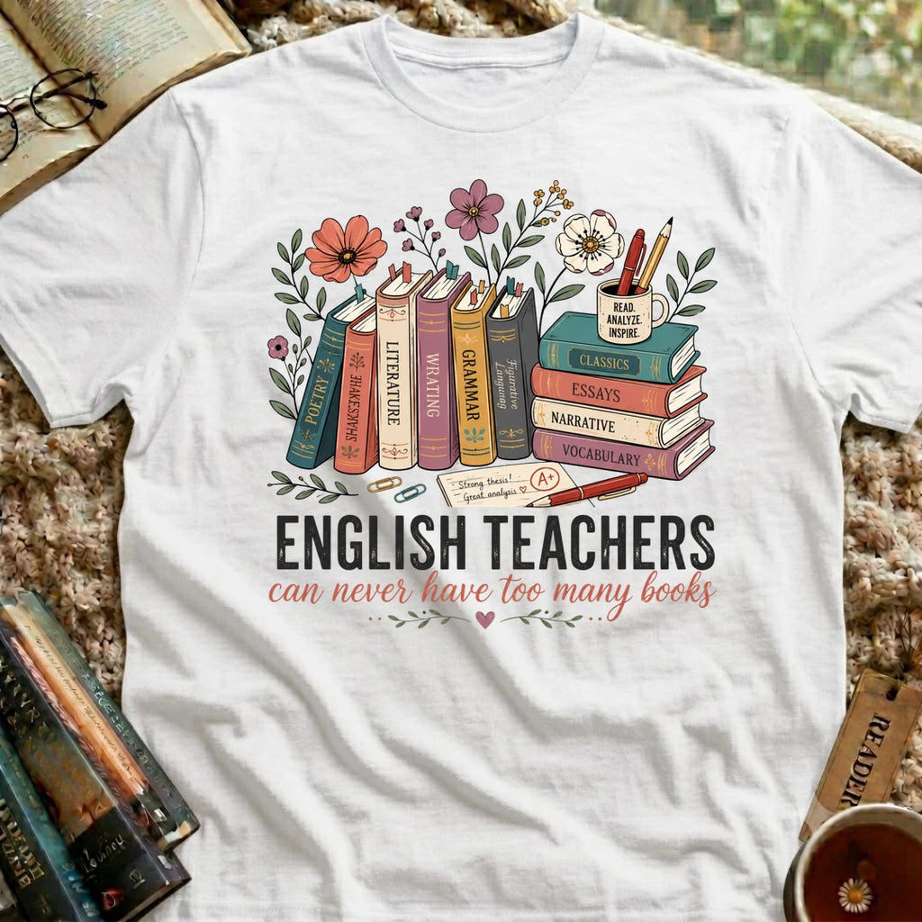 Never Too Many Books T-Shirt