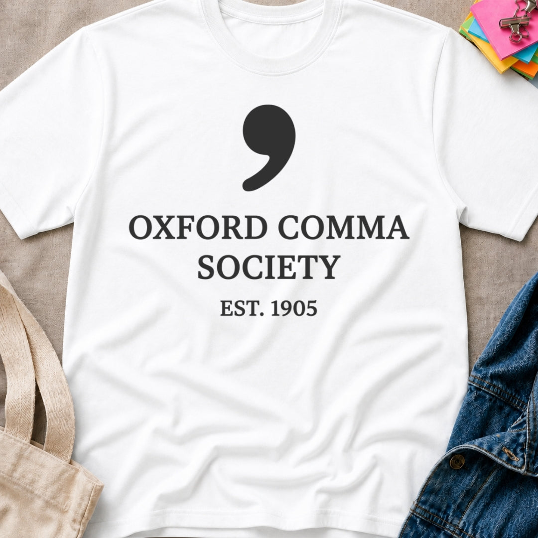 Oxford Comma Society T-Shirt